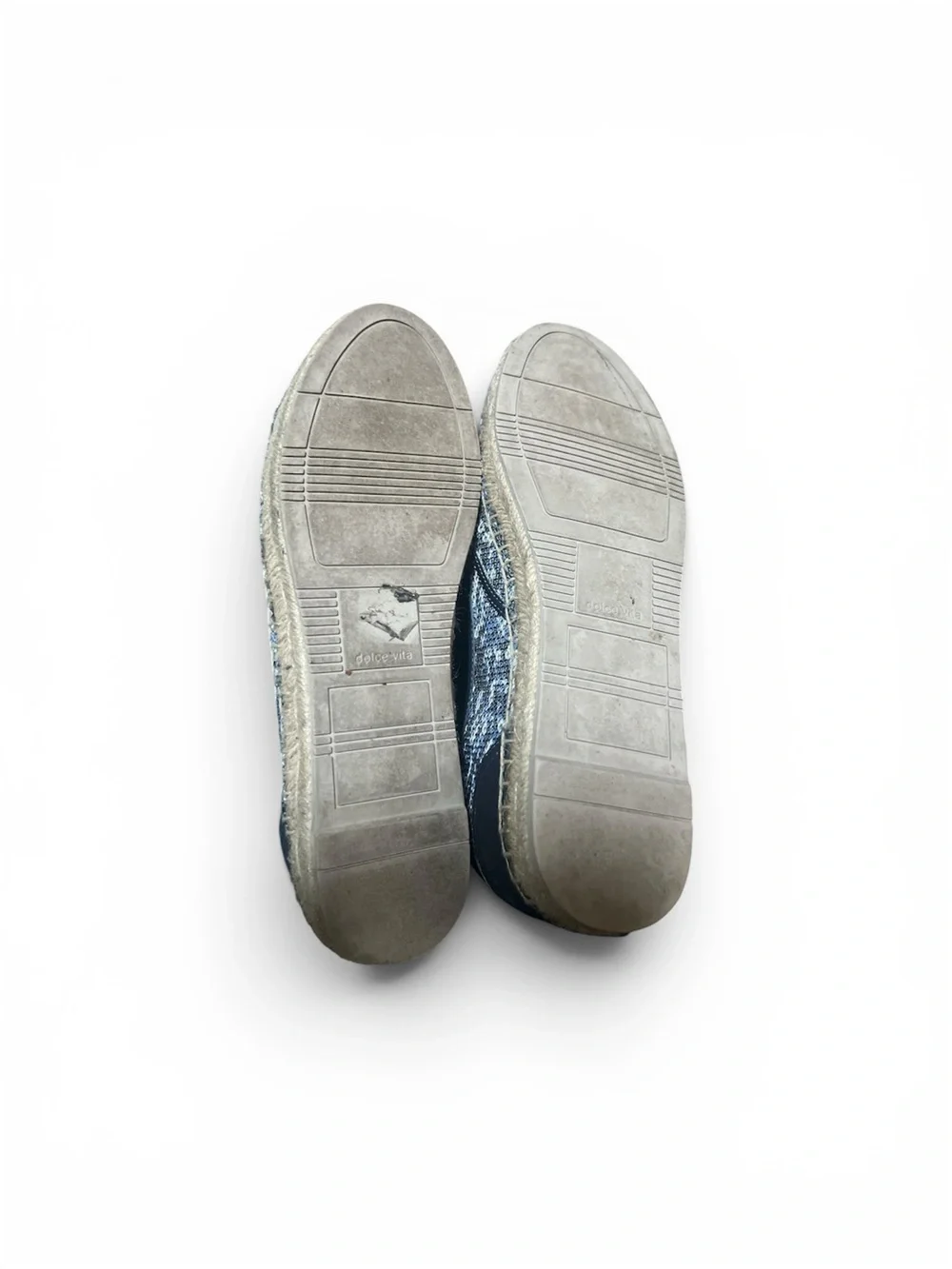 Slip-On woman Espadrilles in Blue and White